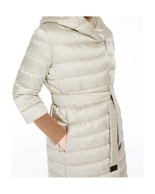 Max Mara Gray The Cube Novef Quilted Down Coat