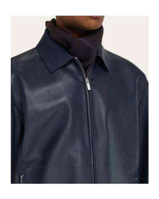 Ferragamo Blue Diamond Scarf for men