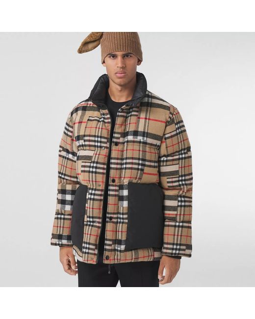 Burberry Black Diamond-Quilted Midi Jacket for men