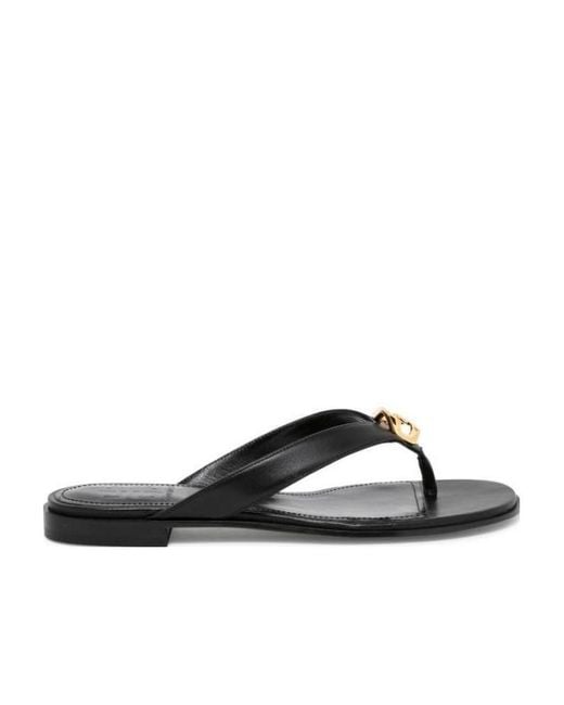 Givenchy Brown G Chain Buckle Sandals
