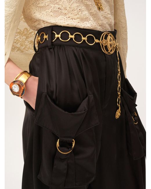 Chloé Black Belt Loops Slacks