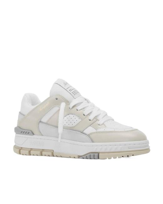 Axel Arigato White Panelled Low-Top Sneakers for men