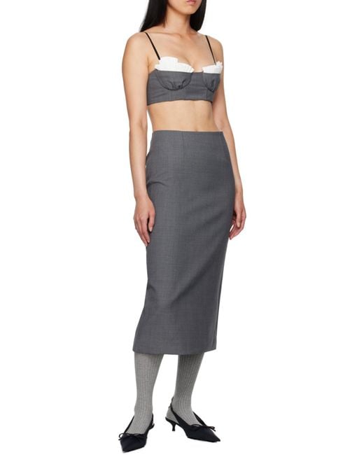 ShuShu/Tong Gray Spaghetti Strap Top