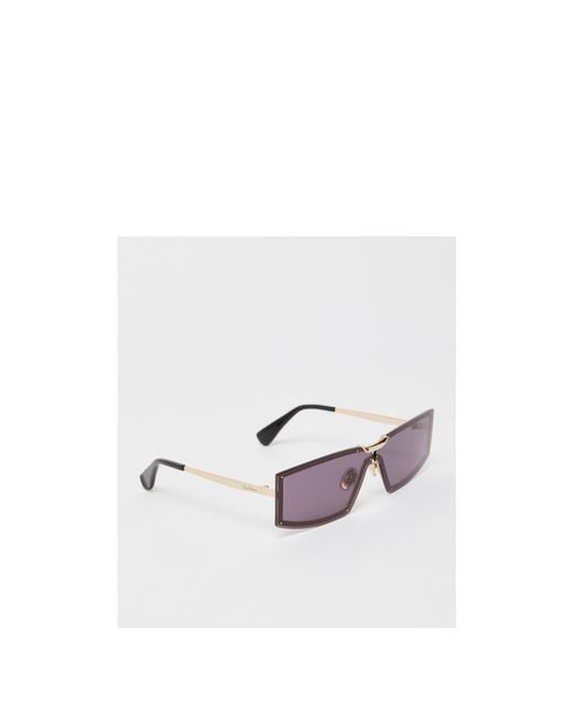 Max Mara Purple Rectangular Sunglasses