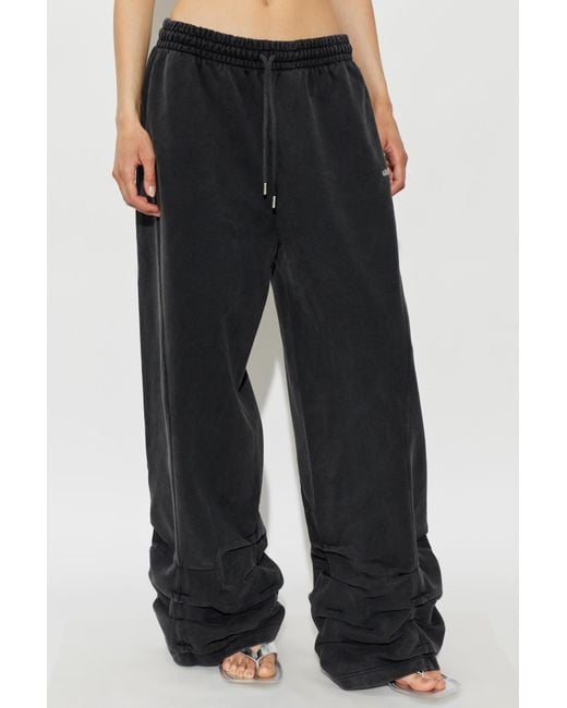 AVAVAV Black Smock Detailed Track Pants