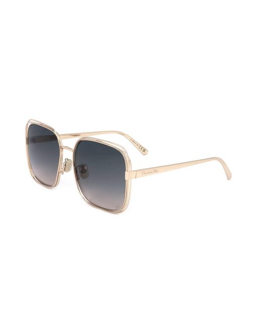Dior Blue Eyewear Square Frame Sunglasses