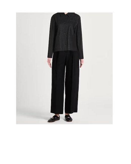 MAX&Co. Black Striped Casual Jacket