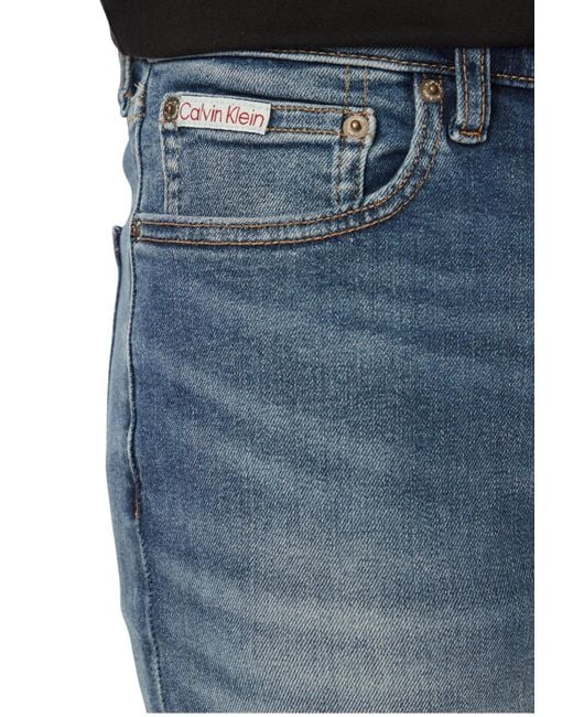 Calvin Klein Blue Belt Loop Jeans for men
