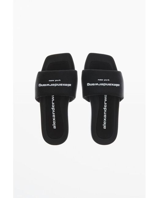 Alexander Wang Black Aw Pool Slides