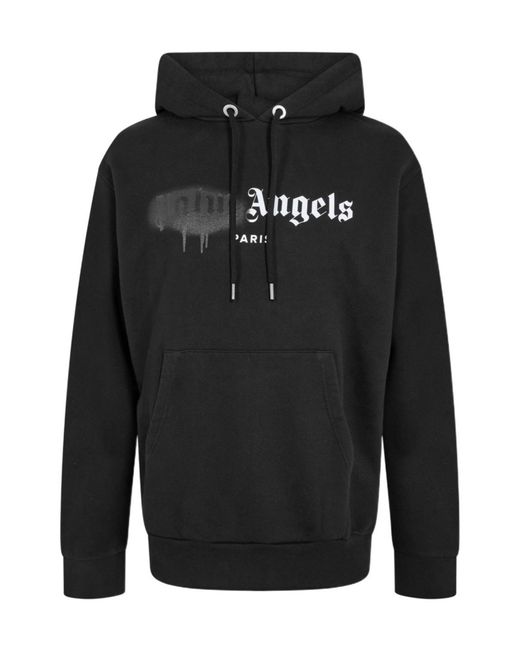 Palm Angels Black Palm Paris Hoody Sn99 for men