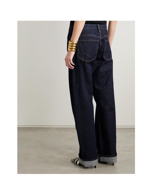 Khaite Blue Karo Straight-Leg Jeans