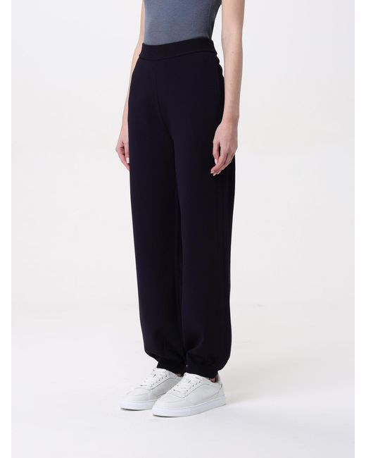 Max Mara Blue High Waist Straight Leg Trousers
