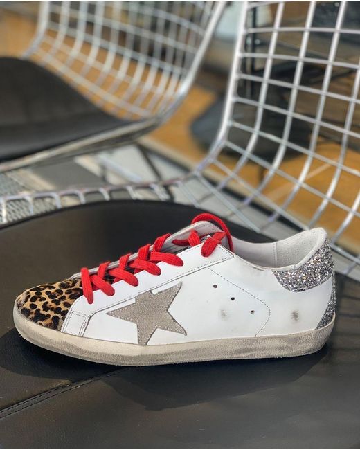 Golden Goose Deluxe Brand Multicolor Superstar Leopard-Print Sneakers