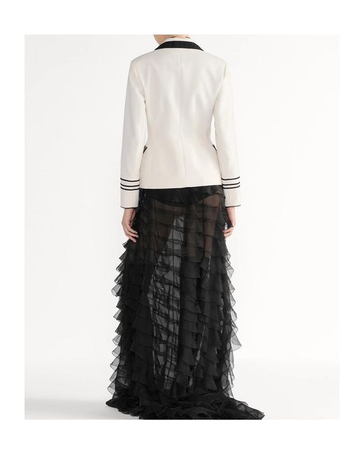 Dior White Christian Single-Breasted Fitted Jacket