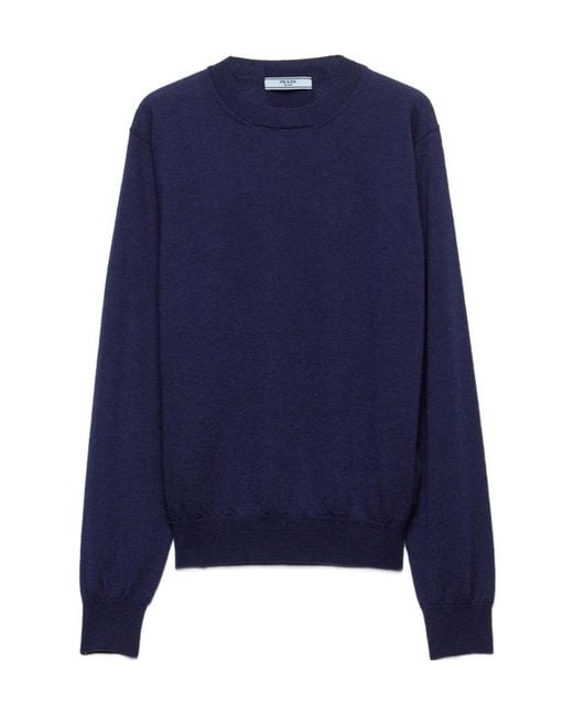 Prada Blue Cashmere Sweater
