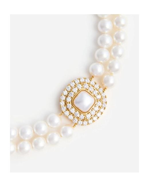 Self-Portrait Metallic Embellished Choker