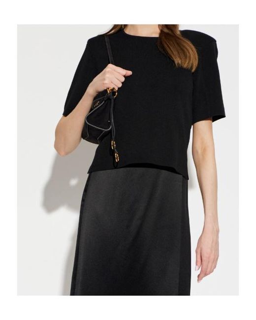 By Malene Birger Black Short-Sleeved T-Shirt