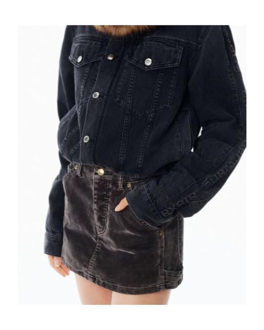 Alexander Wang Multicolor Logo-Patch Mini Skort