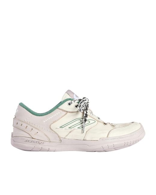 Balenciaga White Hamptons Medium Worn-Out Sneakers for men
