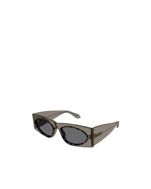 Alaïa White Alaïa Rectangular Frame Sunglasses