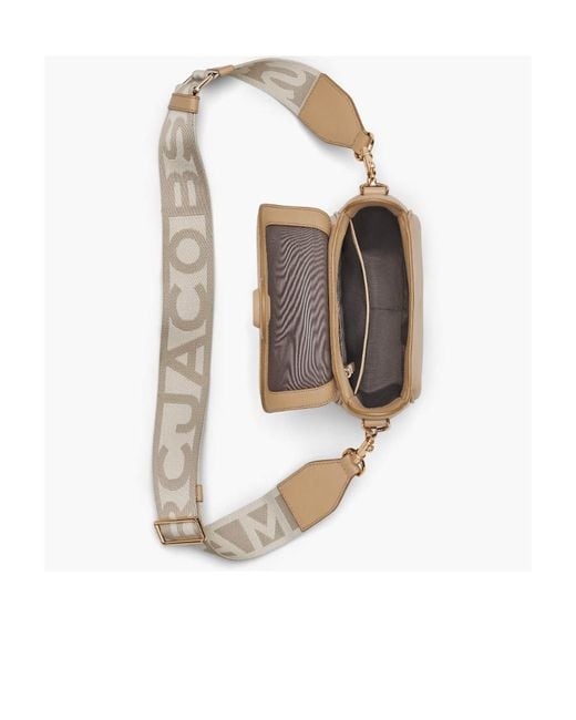 Marc Jacobs Natural The Covered J Marc Saddle Bag
