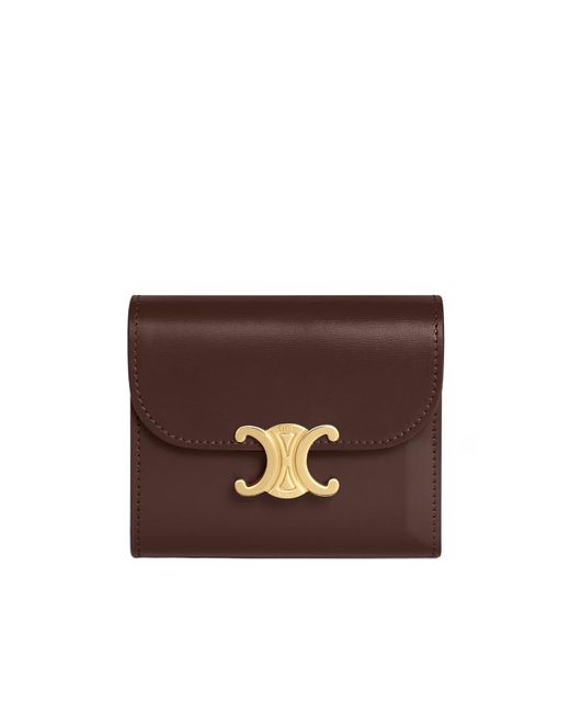 Céline Brown Small Wallet Triomphe