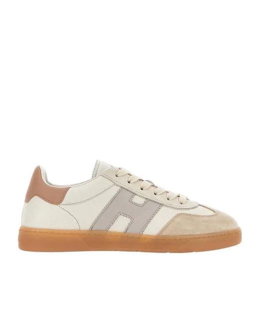 Hogan White Cool Round Toe Sneakers