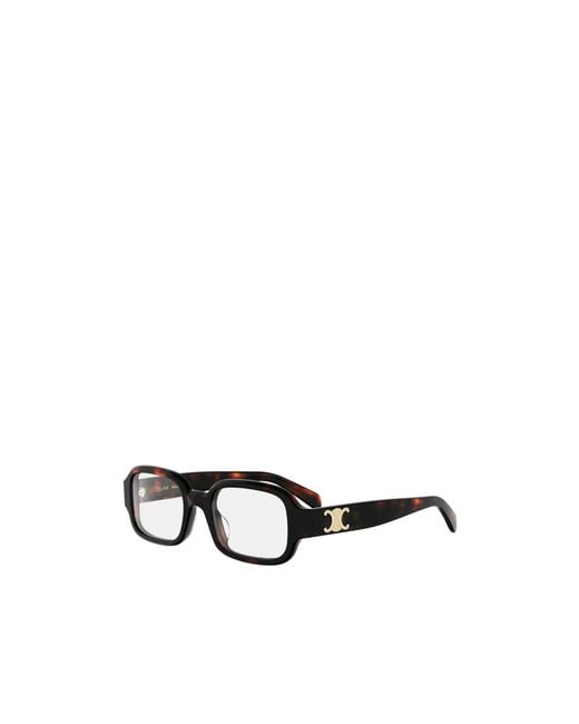Céline White Full-Rimmed Plano Lenses