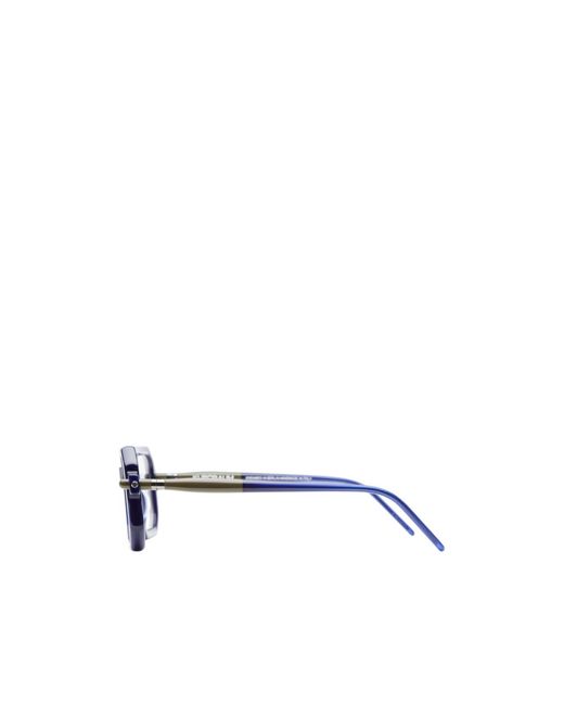 Kuboraum White Full-Rimmed Plano Lenses for men