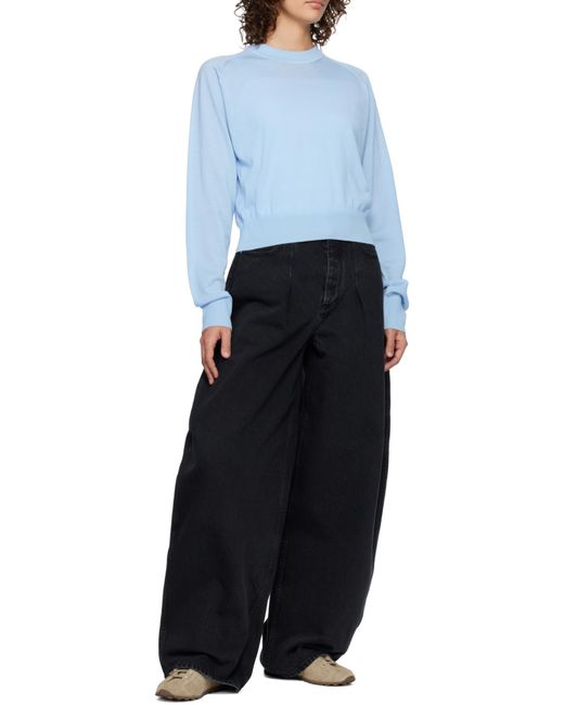Jacquemus Black High Rise Curved Leg Jeans