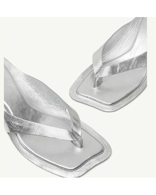 MM6 by Maison Margiela White Anatomic Flip Flop Mules