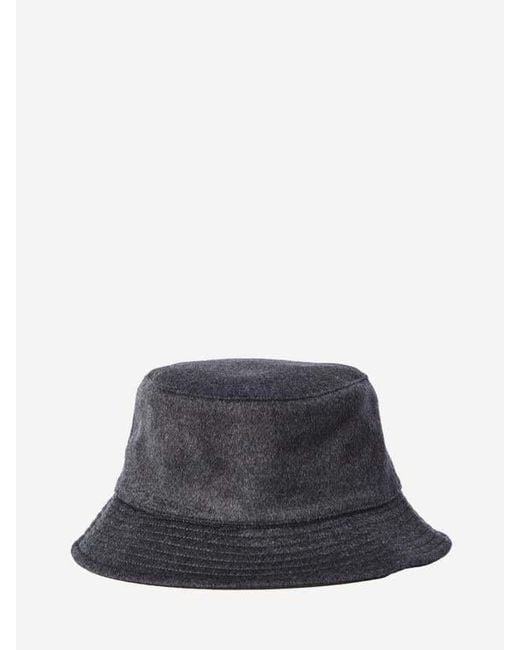 Jacquemus Gray Logo Embroidered Le Bob Bucket Hat for men