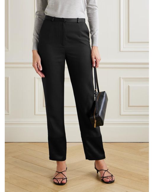 Loulou de Saison Black Mahoney Belt-Loops Trousers