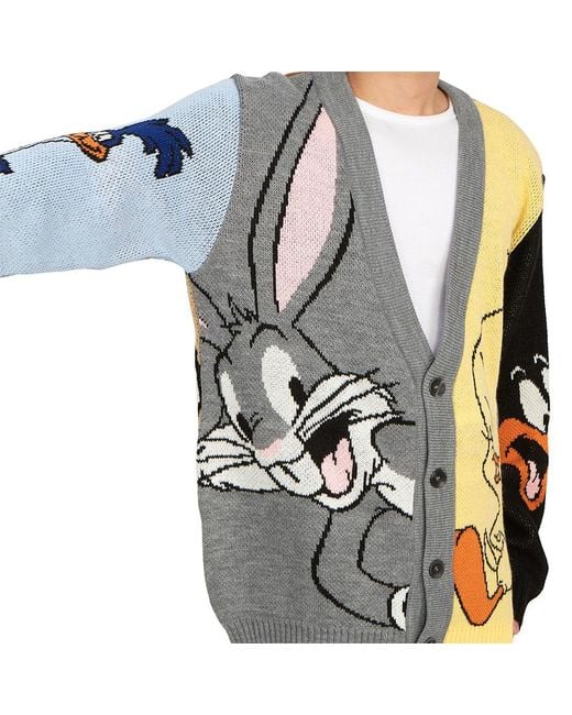 FAMILY FIRST Blue V-Neck Long-Sleeved Sweater for men
