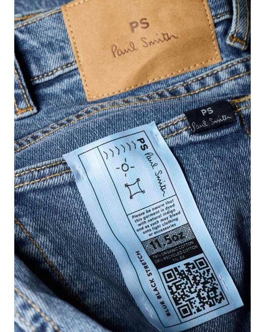 Paul Smith Blue Ps Paul Smith Tapered Leg Jeans for men