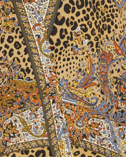 Etro Natural Paisley Printed Open Front Jacket