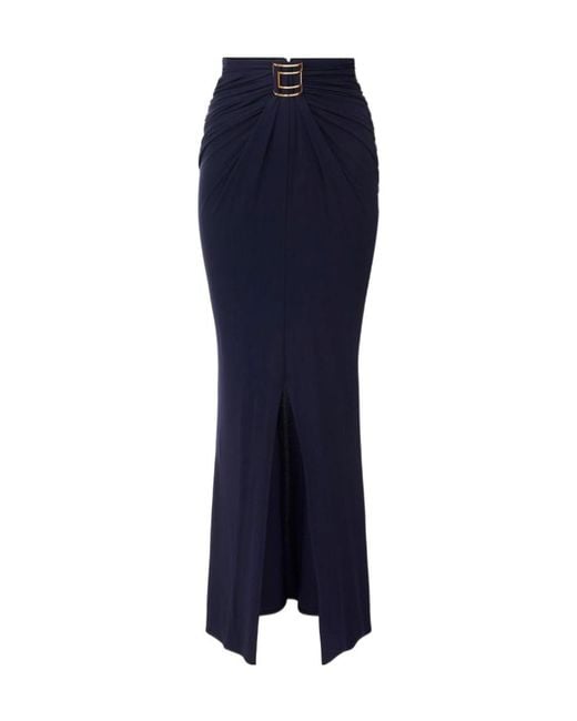 Elisabetta Franchi Blue Skirt