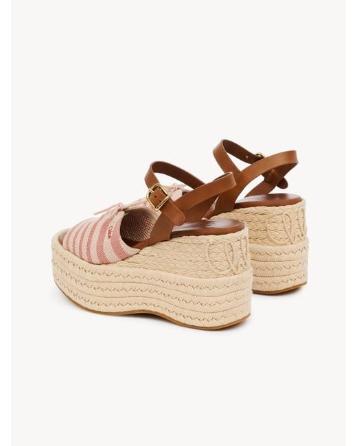 Chloé Natural Isla Wedge Espadrille