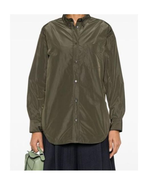 Aspesi Green Taffeta Shirt