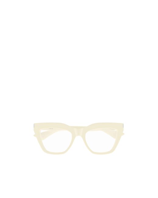 Saint Laurent White Eyewear Sl 760 Square Glasses
