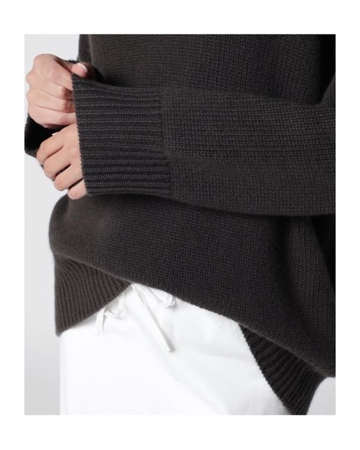 Lisa Yang Black Crewneck Sweater Noor