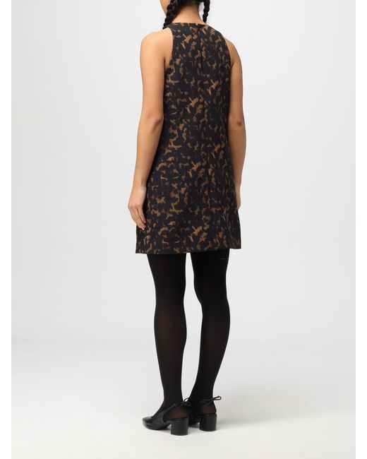 Theory Black Tortoiseshell Shift Dress