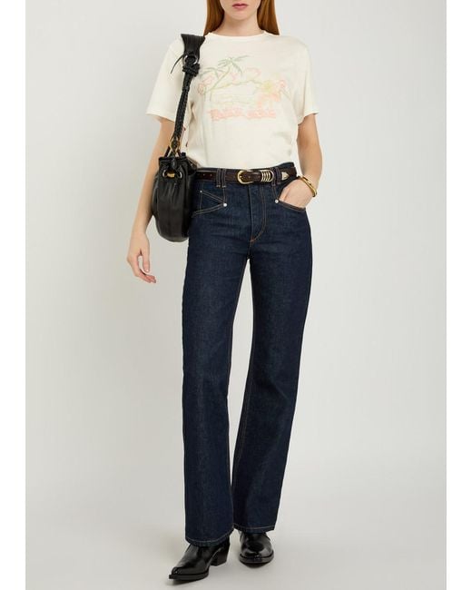 Isabel Marant White Printed Cotton T-Shirt