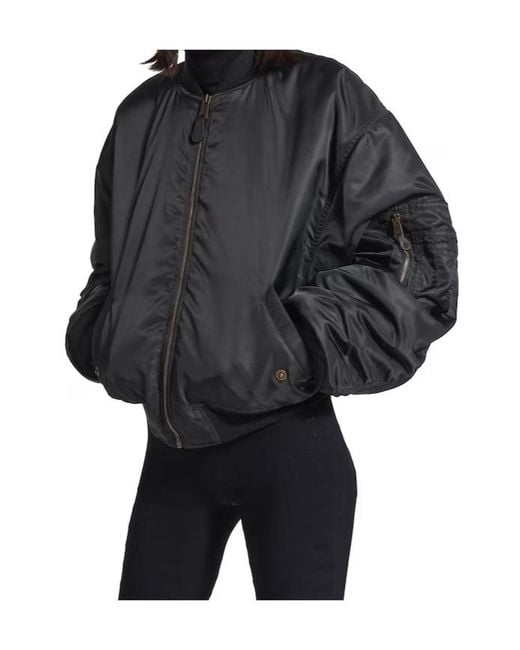 Balenciaga Gray Standard Bomber Jacket