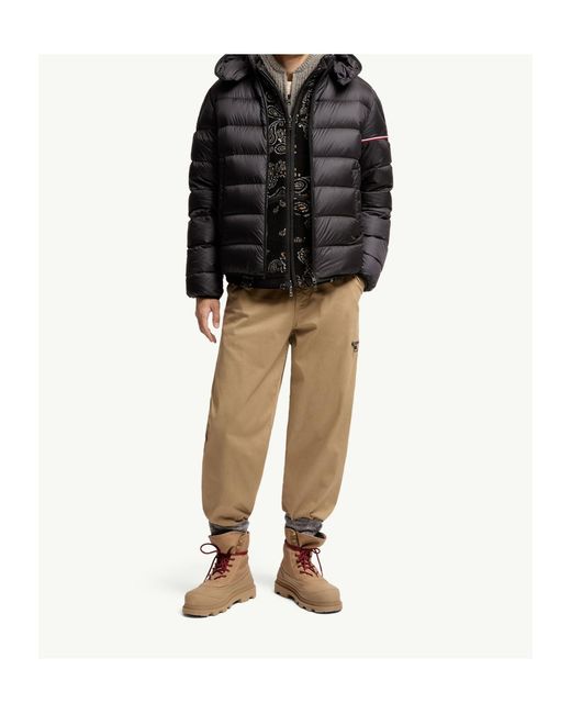 Moncler Black Ravenlock Hooded Short Down Jacket for men