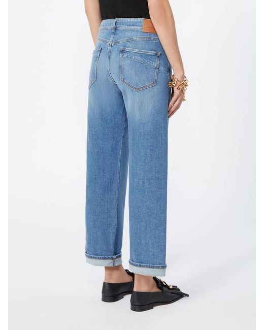 Sportmax Blue Belt-Loop Jeans