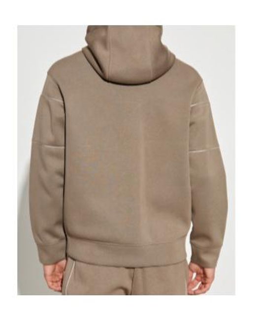 Emporio Armani Natural Logo-Print Hoodie for men