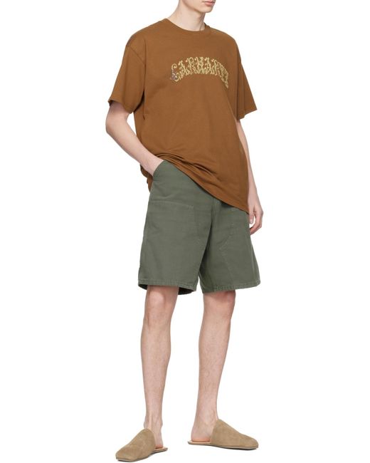 Carhartt Green Utility Work Shorts for men