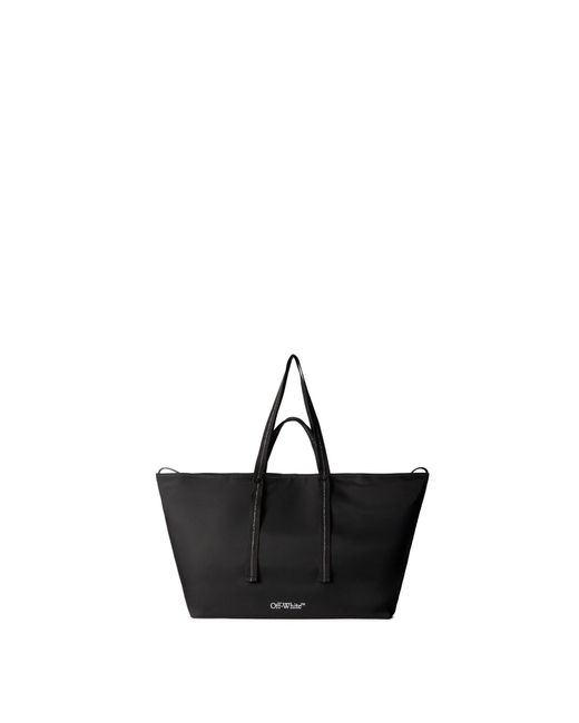 Off-White c/o Virgil Abloh Black Diagonal Spray Top Handle Bag for men