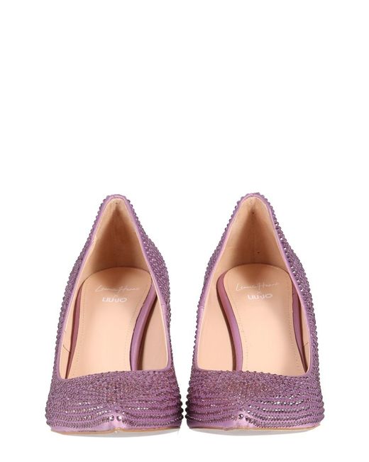 Liu Jo Pink Leonie Hanne X Embellished Sculpted Heel Pumps